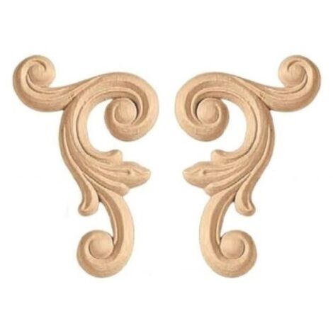 Fregi decorazioni in legno pressato vari decori disponibili - no pasta di legno codice decoro: cod 13135 coppia