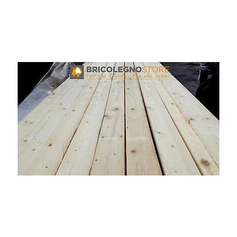 Tavola grezza carpenteria in legno abete mm 25 x 150 x 2250