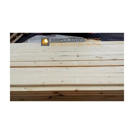 Listello tavola grezza carpenteria in legno abete mm 25 x 50 x 2000 - metri  2