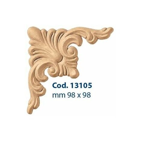 Fregio decorazione in legno cod 13105 - mm 98 x 98