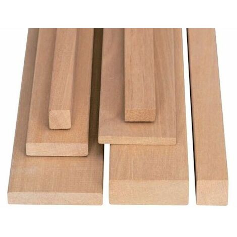 Listello in legno noce bahia abura piallato varie dimensioni - lunghezza mm 2200 dimensione disponibile: mm 10 x 40 x 2200