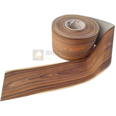 Bordo tranciato impiallacciatura legno palissandro senza colla da 190 mm