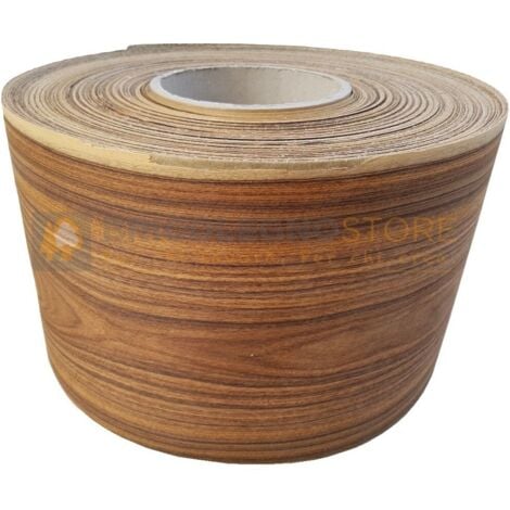 Bordo Tranciato In Legno Frassino Precollato 200mm - Impiallacciatura Per Fai Da Te E Falegnameria