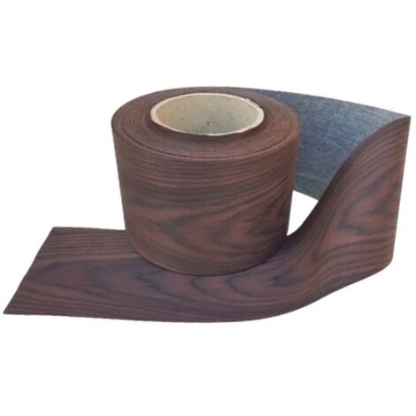 Bordo tranciato impiallacciatura legno palissandro scuro senza colla da 190 mm