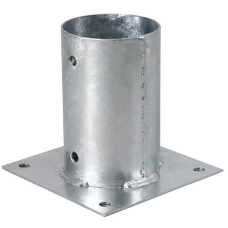 Staffa portapilastro tondo a bicchiere per fissaggio su cemento ø 81 x h 150 mm