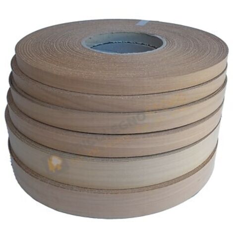 Bordo tranciato legno tanganika precollato 50 mt da 22 - 30 - 50 mm dimensione disponibile: mm 30