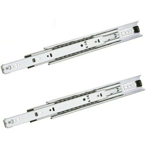 Guide scorrevoli per cassetti portata 45kg estrazione totale a cuscinetto