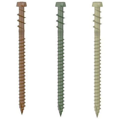Viti torx mini per pavimenti decking in legno - verde sabbia marrone 200 pz