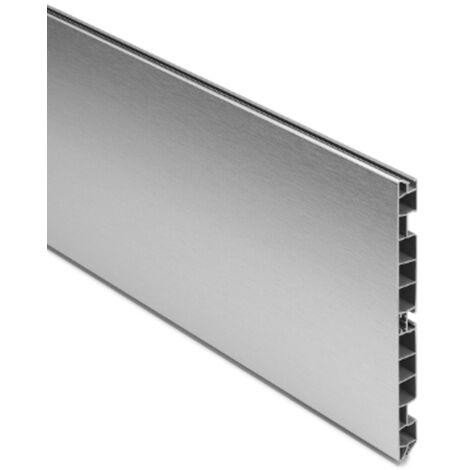 Zoccolo per mobili e cucine in alluminio altezze 10, 12, 15 cm lunghezza 200 cm dimensione disponibile: h 10 x 200 cm