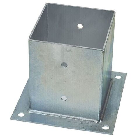 Staffa a bicchiere x fissaggio su cemento portapilastro a bicchiere 121 x 121 mm