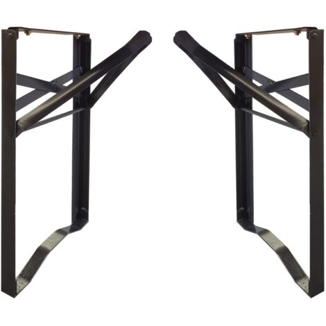 Coppia gambe in acciaio pieghevoli cm 53 x h 73 per tavoli