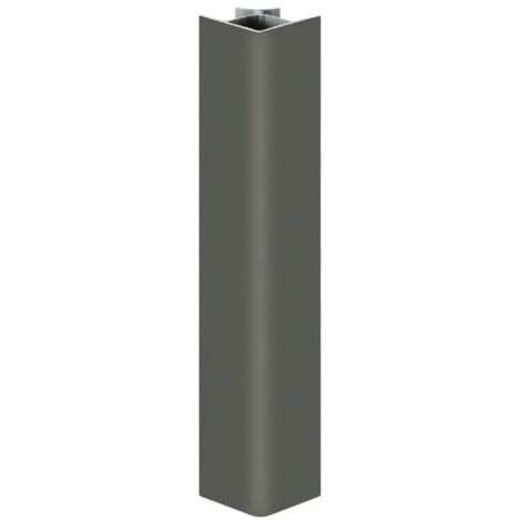 Zoccolo e accessori per cucina pvc antracite h 12 cm varie lunghezze dimensione disponibile: angolo antracite h 12 cm