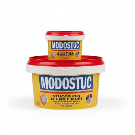Stucco in pasta modostuc per legno e muro da 0,500 kg e 1 kg nei vari colori colori disponibili: bianco 0,500 kg
