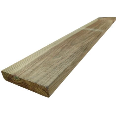 Listone legno pino impregnato autoclave mm 20 x 90 x 2400 tavola morale esterno (1/2)