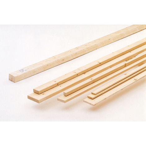 Listello piallato legno abete cm 2,5 x varie misure x 245 dimensione disponibile: cm 2,5 x 2 x 245