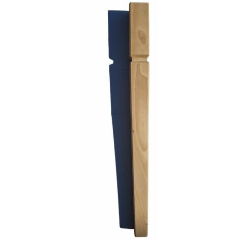 Gamba tavolo in legno di faggio grezzo 1 pezzo da mm 70 x h 750 mod cortina dimensione disponibile: con scasso e vitoni
