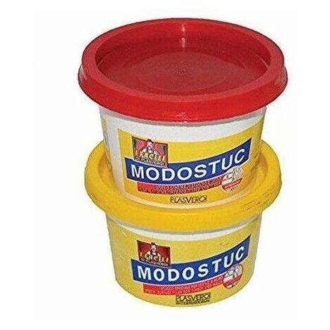 Stucco in pasta modostuc per legno e muro da 0,500 kg e 1 kg nei vari colori colori disponibili: noce scuro 0,500 kg
