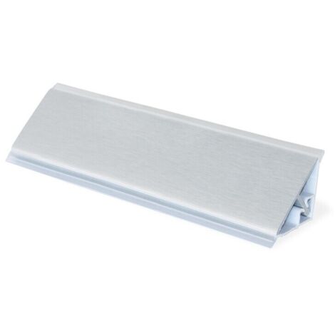 Alzatina in alluminio per top cucina cm 100-200 vari colori - alzatine per tops lunghezza totale: cm 100 colore: alluminio spazzolato