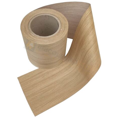 Bordo tranciato impiallacciatura legno precollato da 200 mm varie essenze dimensione disponibile: rovere