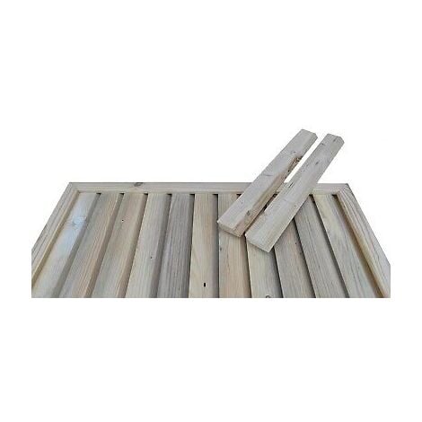 Frangivista premium legno massello di abete componibile - frangisole  frangivento dimensione disponibile: profilo frangivista 18x53x2450 mm