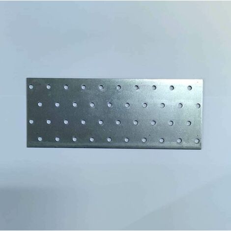 Piastra di giunzione dritta per legno in acciaio zincato a caldo di varie misure dimensione disponibile: mm 80 x 200 - 1 pz