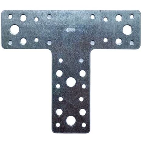 Piastra di giunzione dritta per legno in acciaio zincato a caldo di varie misure dimensione disponibile: mm 160 x 98 x 45 - 1 pz