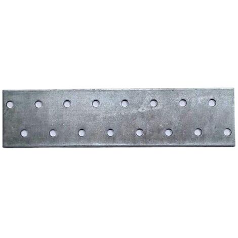Piastra di giunzione dritta per legno in acciaio zincato a caldo di varie misure dimensione disponibile: mm 40 x 160 - 2 pz