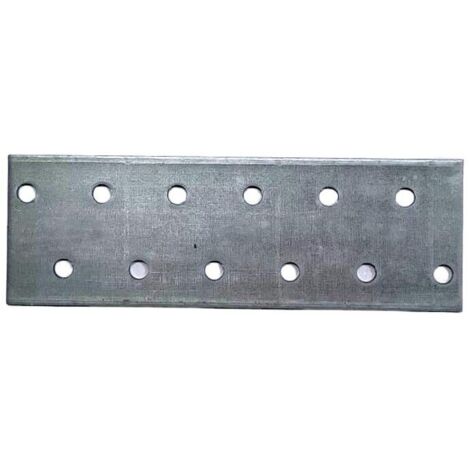 Piastra di giunzione dritta per legno in acciaio zincato a caldo di varie misure dimensione disponibile: mm 40 x 120 - 2 pz