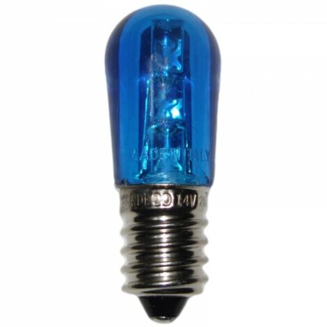 Pezzi 10 lampadine a led e14 vari colori, portalampade p74 per luminarie salento colore: blu