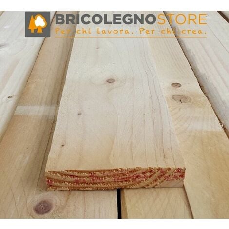 Listello tavola grezza carpenteria in legno abete mm 25 x 50 x 2000 - metri  2