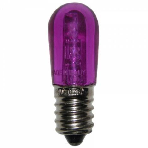Lampadine a led e14 vari colori, portalampade p74 e cavo elettrico per luminarie colore: viola