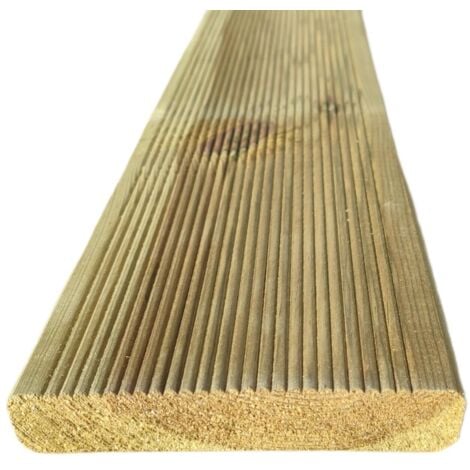 Pavimento legno da esterno decking pino impregnato autoclave mm 28 x 145 x 2000