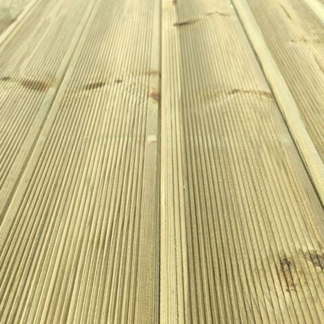 Pavimento legno da esterno decking pino impregnato autoclave mm 28 x 145 x 2000