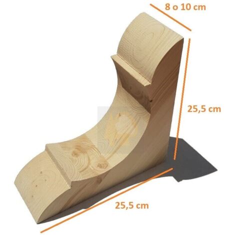 Trave lamellare abete gl24h cm 6 x 12 varie lunghezze - coperture pergole gazebo dimensione disponibile: capitello per travi da 10 cm