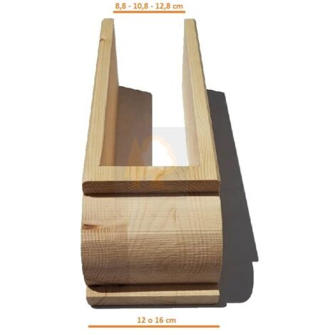 Trave lamellare abete gl24h cm 6 x 12 varie lunghezze - coperture pergole gazebo dimensione disponibile: copristaffa per travi da 8 cm
