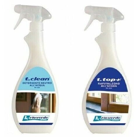 Detergente e ravvivante ad acqua per infissi e legno tClean rr1050 tTop rr1250