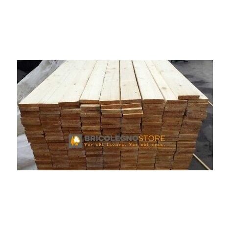 Listello tavola grezza carpenteria in legno abete mm 25 x 60 x 3000 - metri  3
