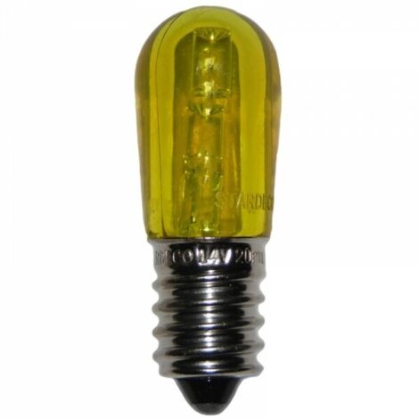 Pezzi 10 lampadine a led e14 vari colori, portalampade p74 per luminarie salento colore: giallo