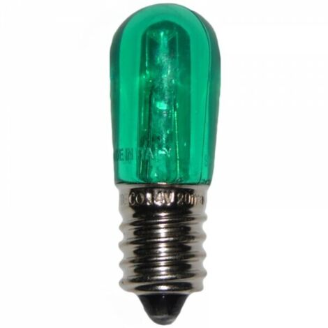 Pezzi 10 lampadine a led e14 vari colori, portalampade p74 per luminarie salento colore: verde