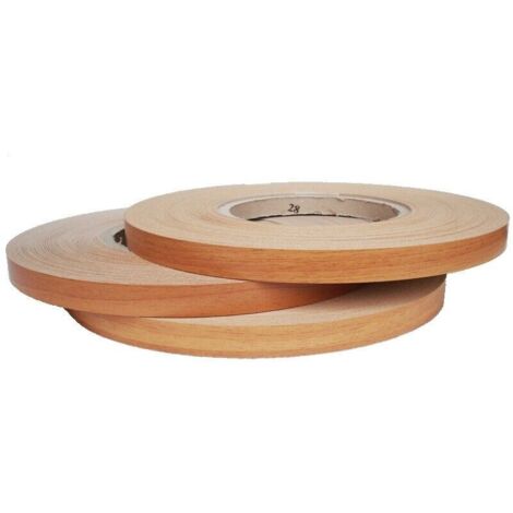 Bordo melaminico noce chiaro precollato 22 mm x 10 - 20 - 50 - 100 metri dimensione disponibile: 20 metri