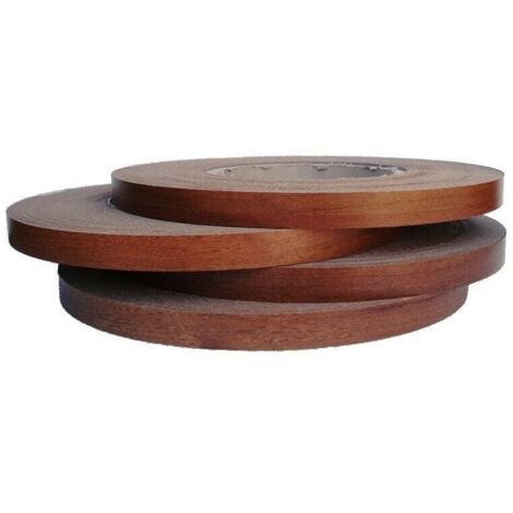 Bordo melaminico noce scuro precollato 22 mm x 10 - 20 - 50 - 100 metri dimensione disponibile: 100 metri