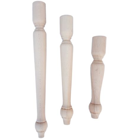Gambe tavolino pezzi 4 in faggio grezze ø 50 mm x h 30 - 40 - 50 cm art 41 dimensione disponibile: altezza cm 40