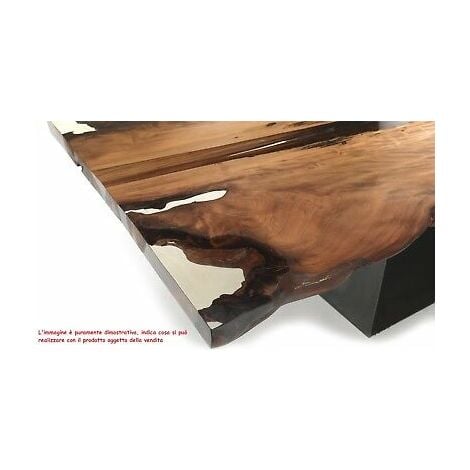 Resina epossidica trasparente per colata manufatti e tavoli in legno 800 g