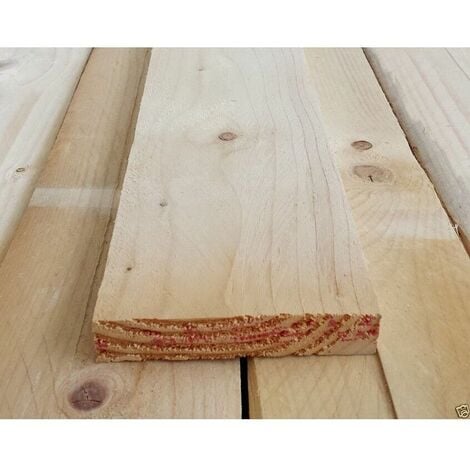 Tavola grezza carpenteria in legno abete cm 2,5 x 12 x 200 - metri 2