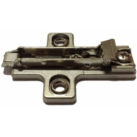 Base basetta per cerniera salice serie 200 con regolazioni e/o clip dimensione disponibile: h0 con clip doppia regolazione