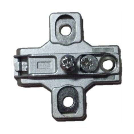 Base basetta per cerniera salice serie 200 con regolazioni e/o clip dimensione disponibile: h0 doppia regolazione