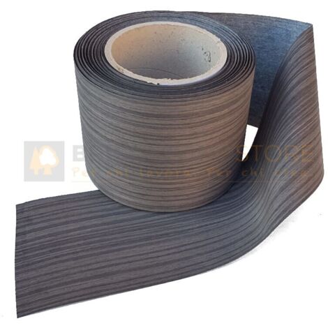 Bordo tranciato impiallacciatura legno precollato da 200 mm varie essenze dimensione disponibile: ebano
