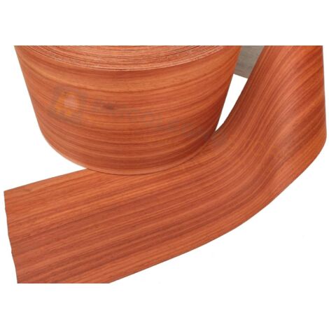 Bordo tranciato impiallacciatura legno precollato da 200 mm varie essenze dimensione disponibile: padouk 200 mm