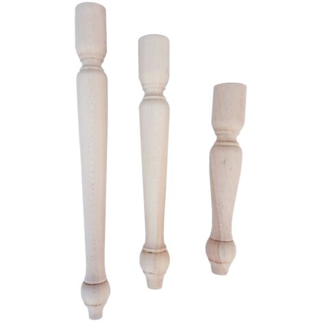 Gamba tavolino tavolo in legno faggio grezza ø 50 mm x h 30 - 40 - 50 cm art 41 dimensione disponibile: altezza cm 50