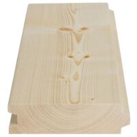 Perlina legno abete cm 3,2 x 15 x 200 doghe ad incastro da soppalco qualitÀ ab